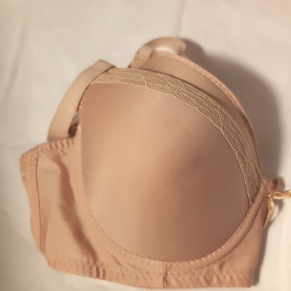 Romantic Style Push Up Beige Wire Bra Size 34 C New - Picture 10 of 11
